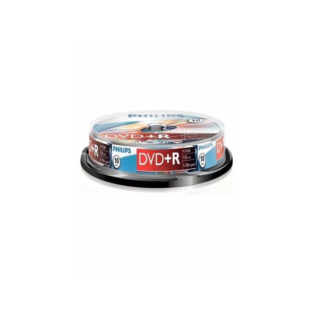 Imagem 0 de Cake DVD+R 4,7GB 16X Philips (Spindle Pack com 10 unidades)