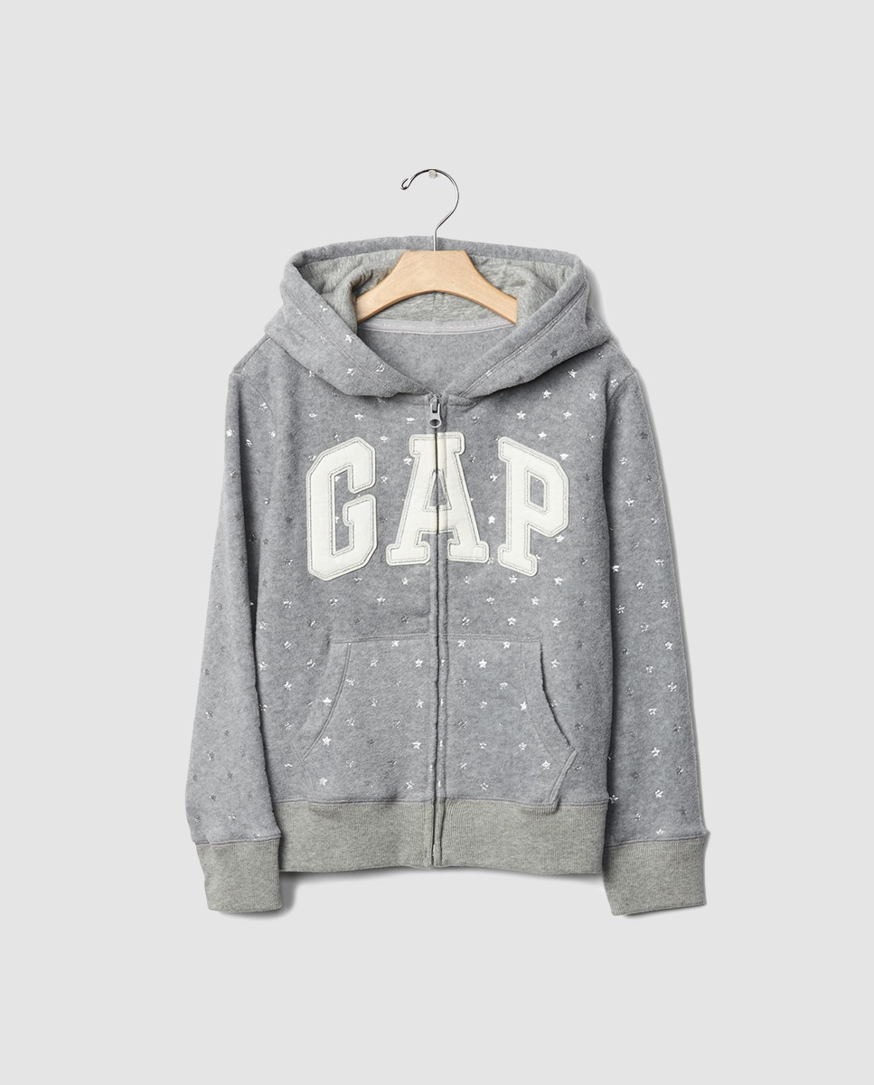 Sudadera de niña Gap en gris con cremallera · GAP · Moda · El Corte Inglés