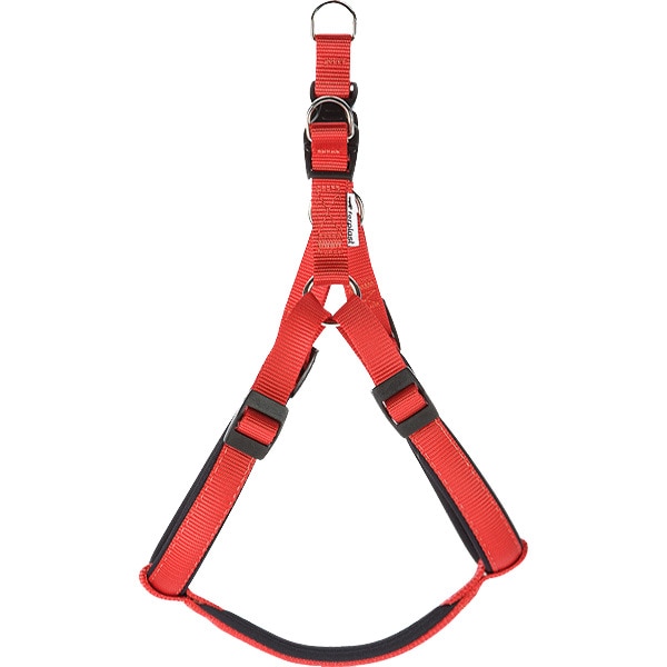 Peitoral Forrado Vermelho para Cão Tamanho L embalagem 1 unidade