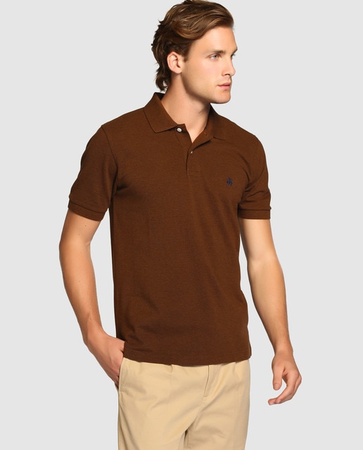 mens brown polo shirt