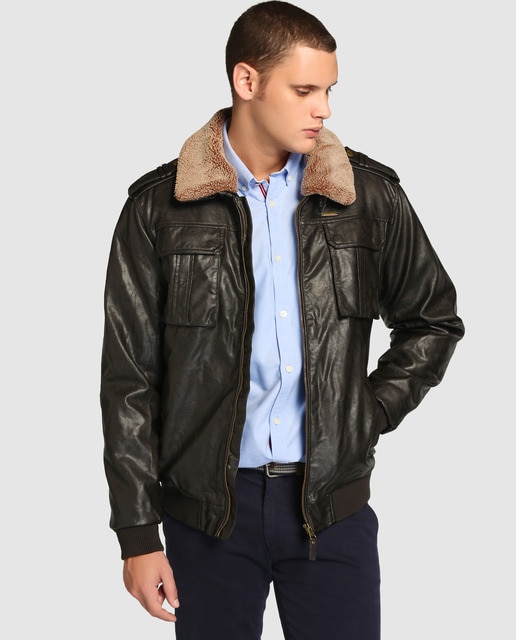 Cazadora Piel Cazadora De Hombre Studio Classics Cazadora Canguro