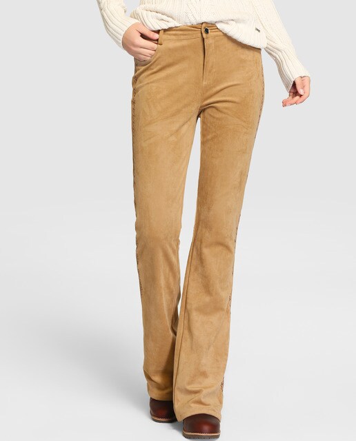 faux suede bell bottoms
