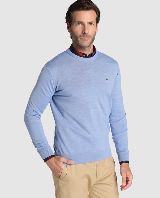 lacoste blue sweater