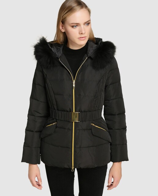 doudoune femme ceinture