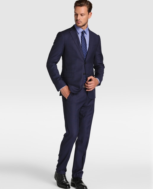 Traje de hombre Armani Collezioni regular de cuadros azul · Moda · El