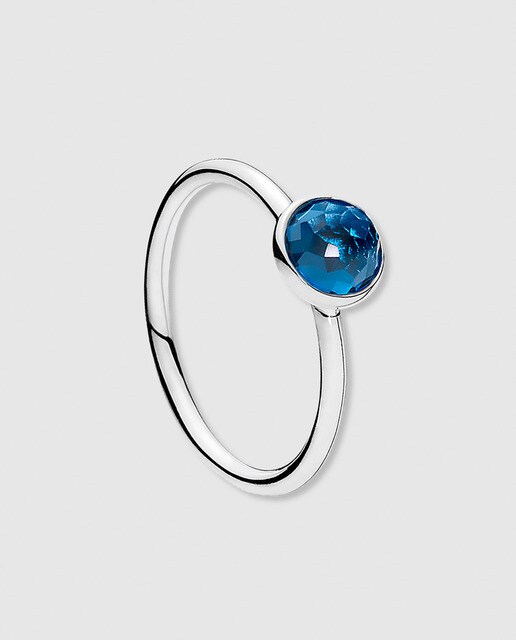 anillo pandora cristal azul anillo pandora cristal azul