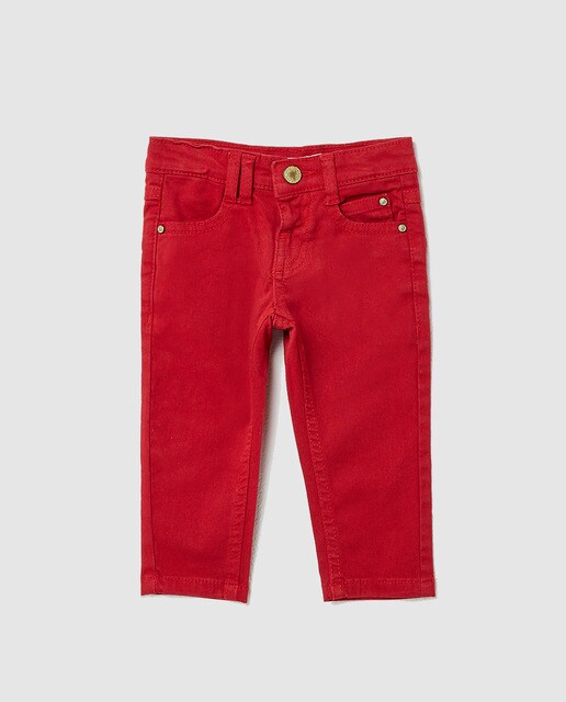 baby red jeans