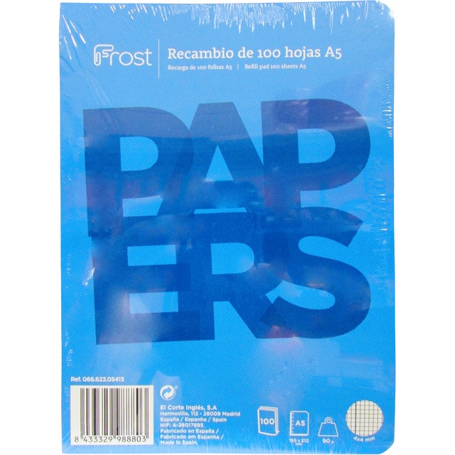 100 hojas de recambi