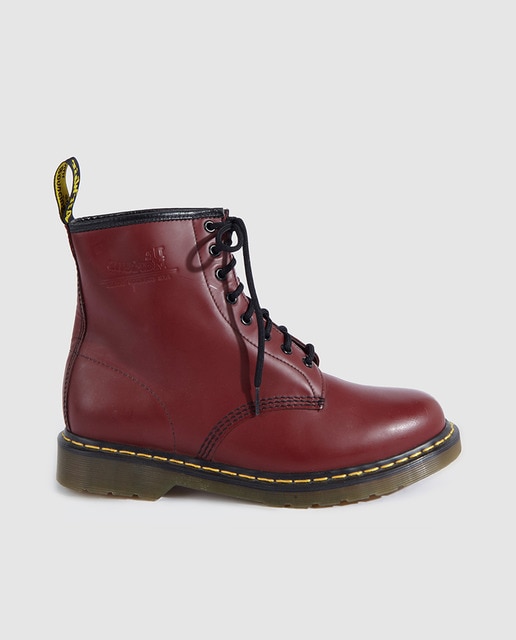 Botas de hombre Dr Martens granates de piel · Dr. Martens · Moda · El