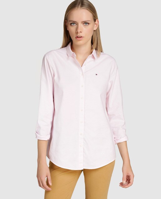 tommy hilfiger pink blouse