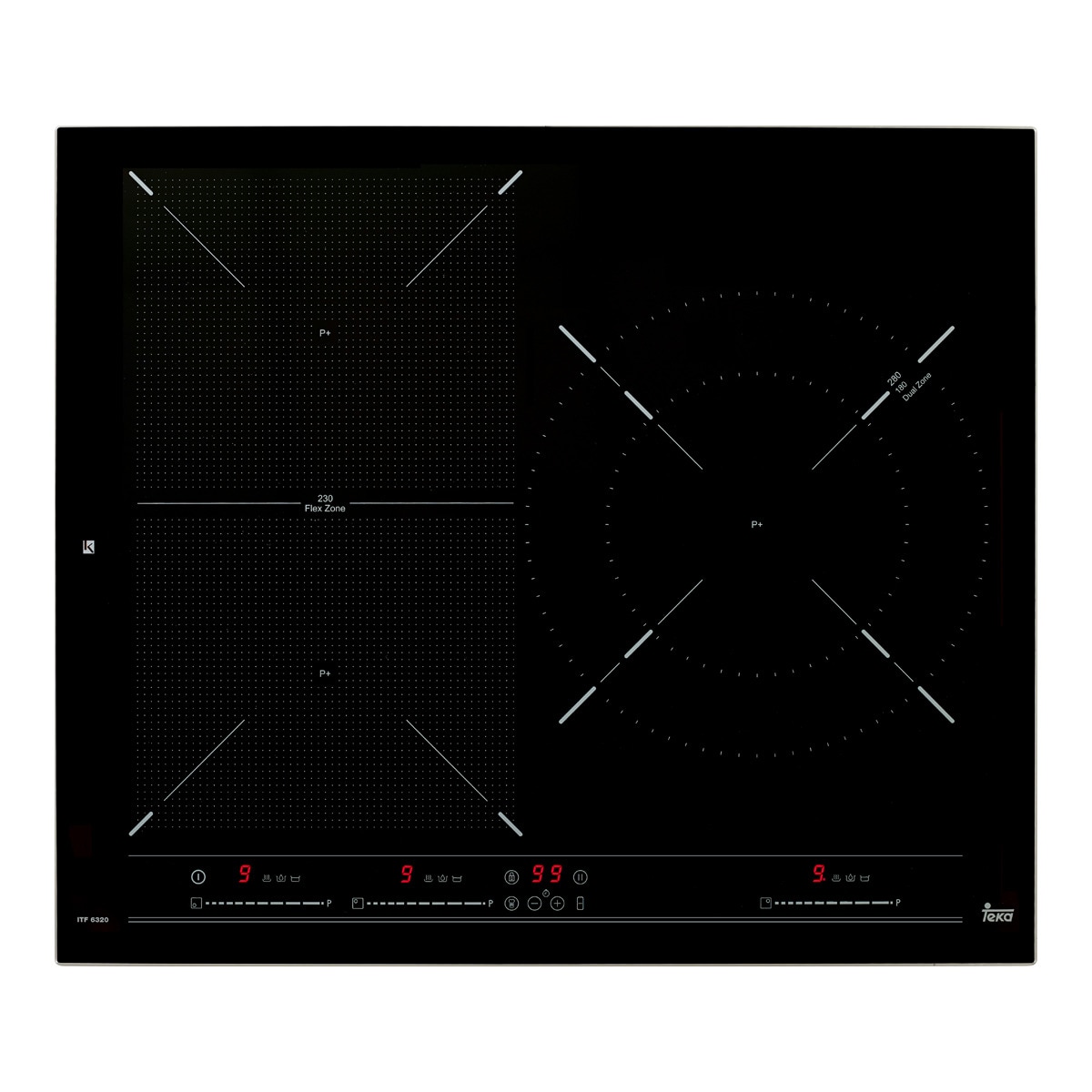 Placa de inducción Teka ITF 6320 con 2 zonas de inducción