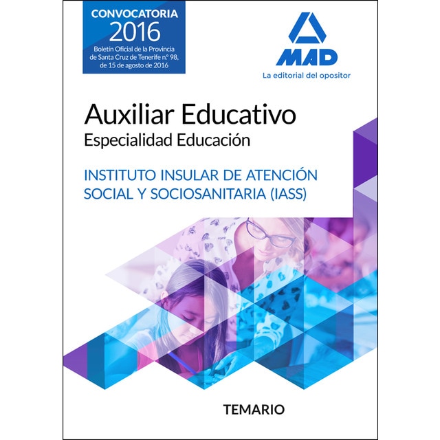 Auxiliar educativo especialidad educación del iass-cabildo insular de tenerife. Temario