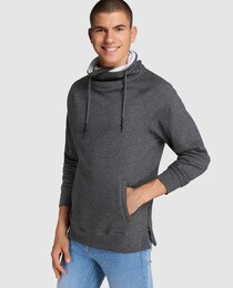 funnel collar sweatshirt