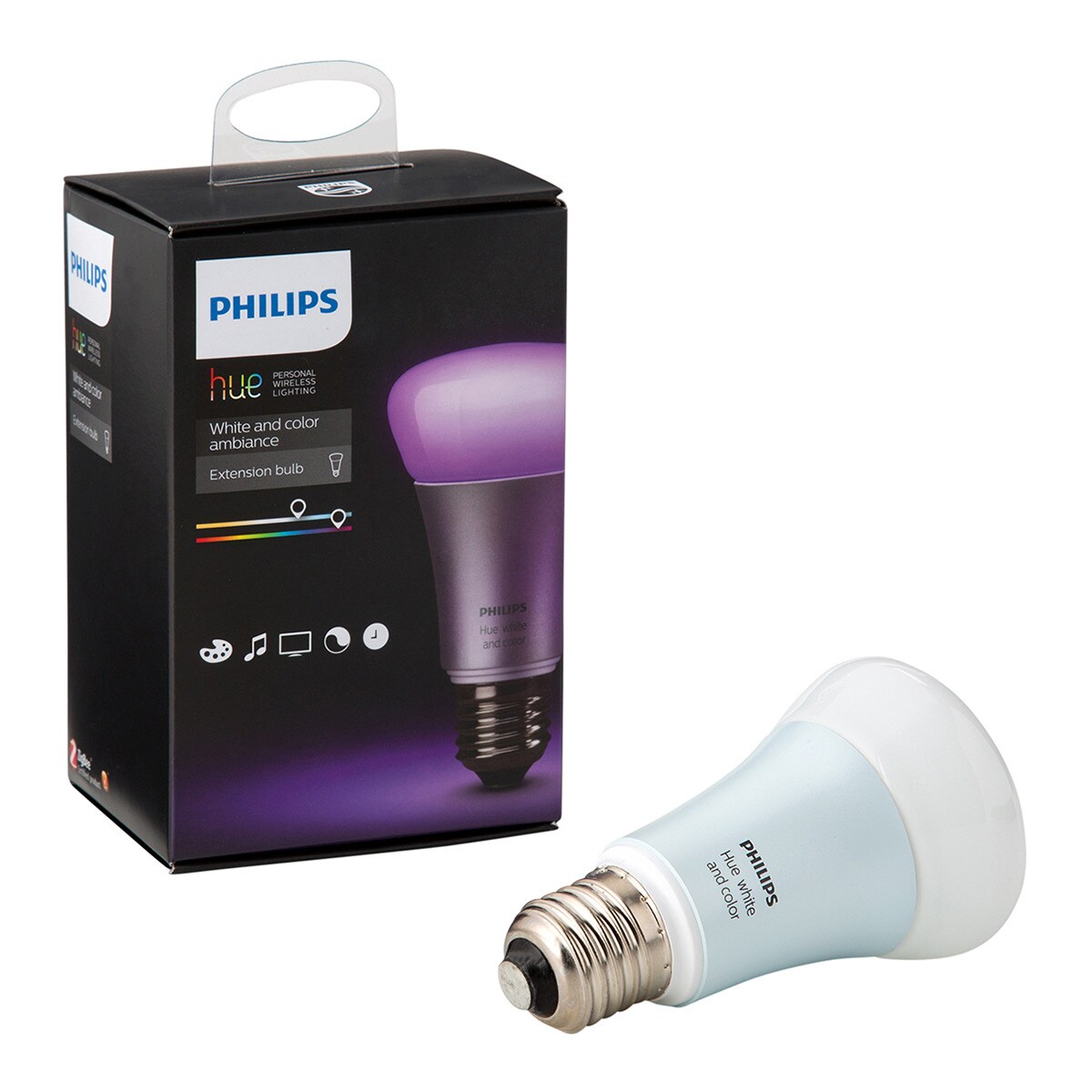 Bombilla LED  inteligente luz blanca y de color E27 Hue Philips