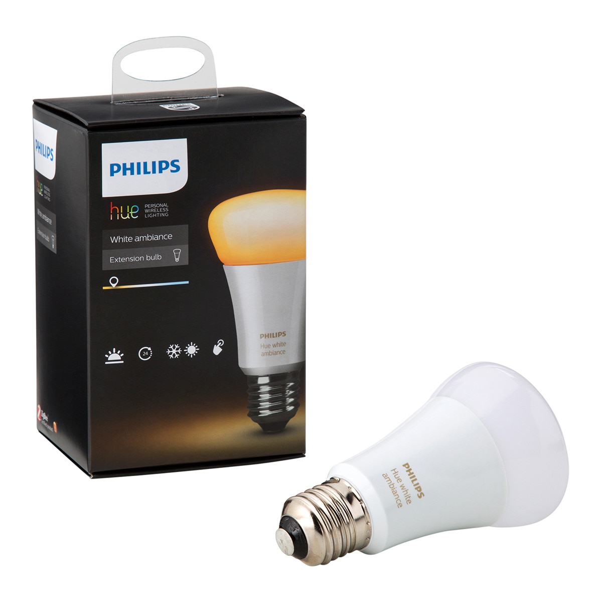 Bombilla LED inteligente luz blanca de cálida a fría E27 Hue Philips