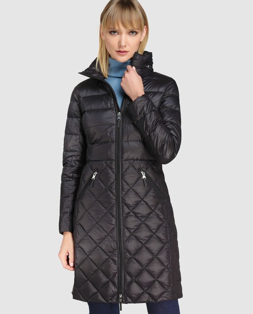 ralph lauren women's black quilted jacket