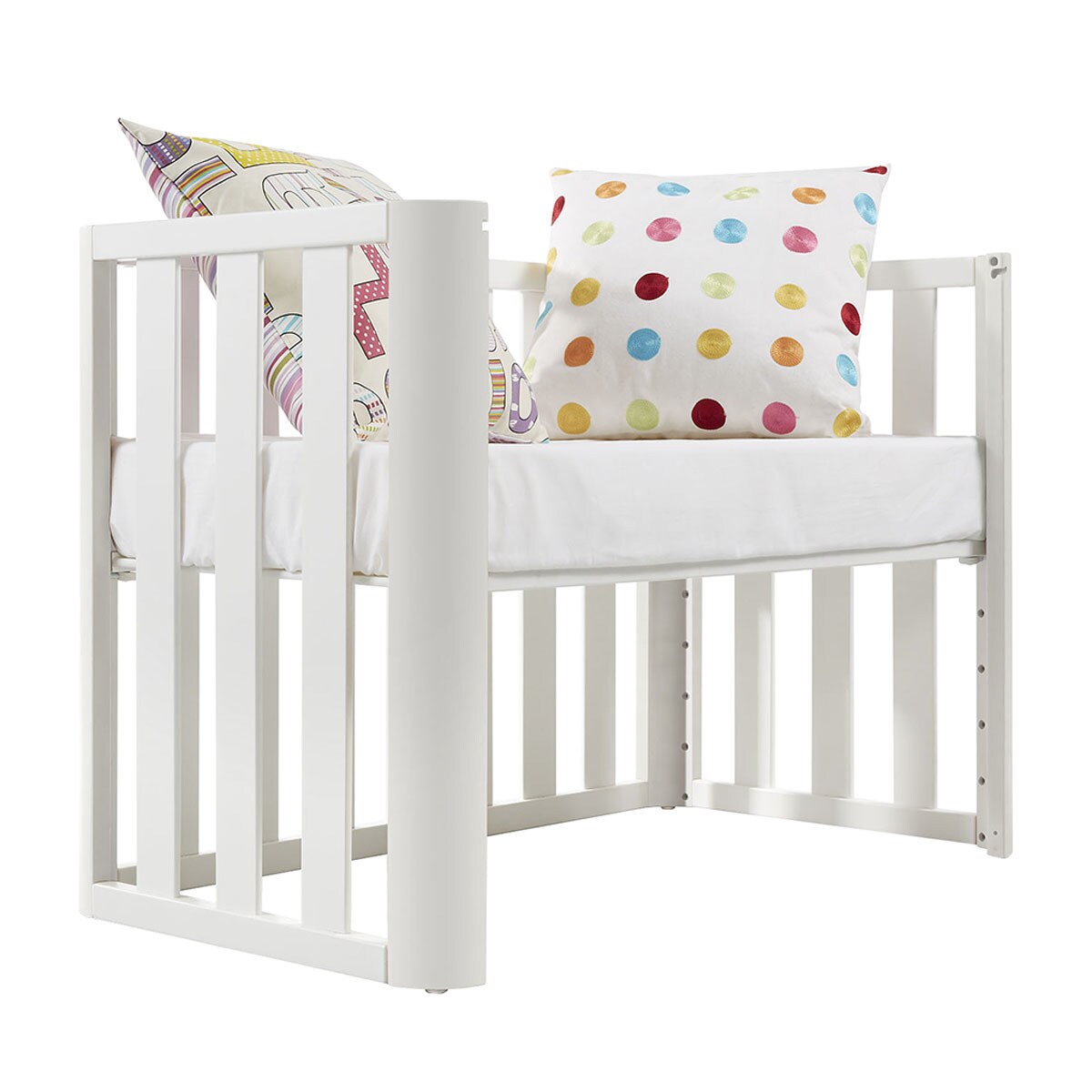 Mini-Berço de Co-Sleeping Doco Sleeping de Madeira 50x90 cm - Branco Branco-5