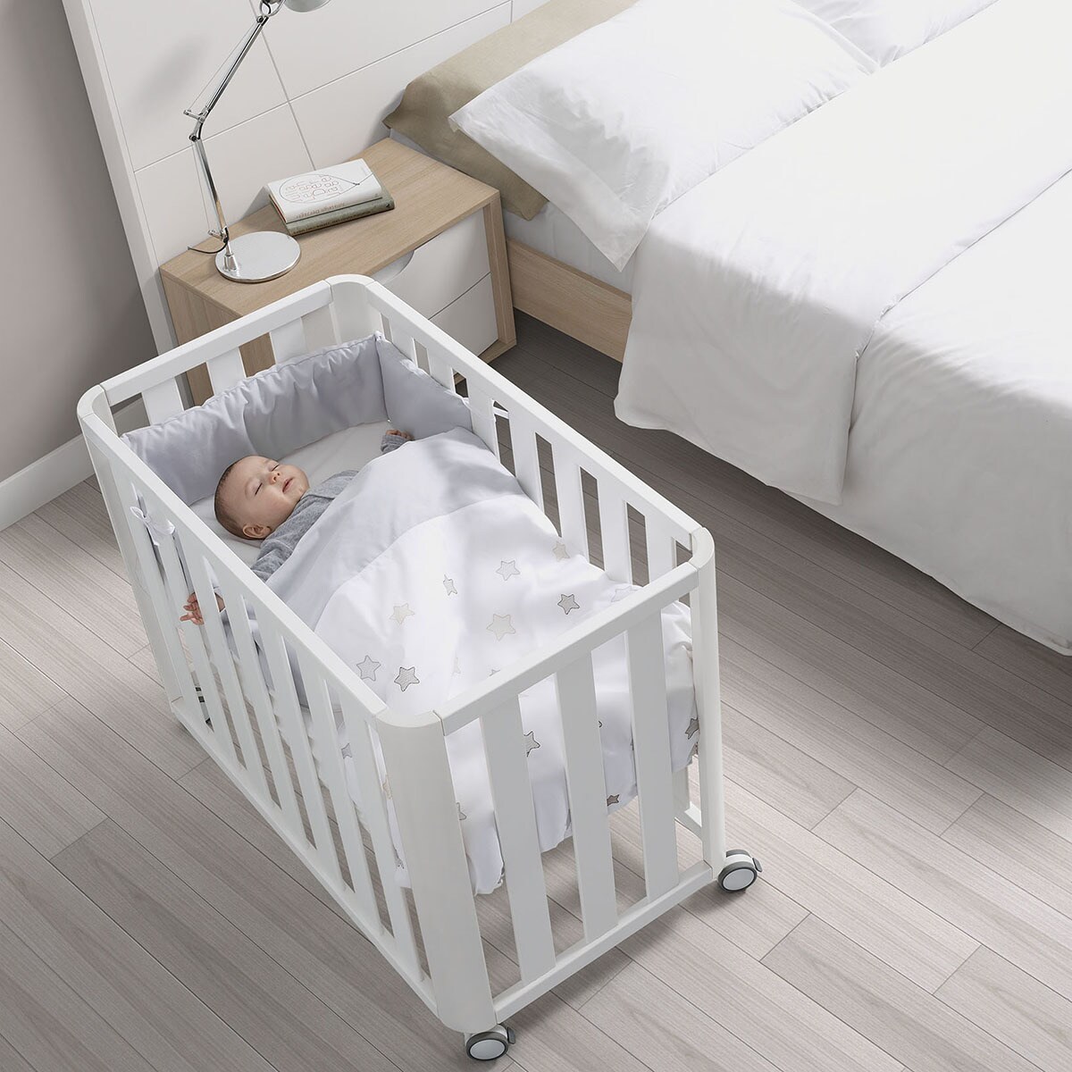 Mini-Berço de Co-Sleeping Doco Sleeping de Madeira 50x90 cm - Branco Branco-3