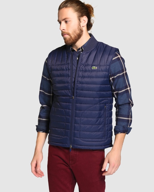 lacoste gilet blue