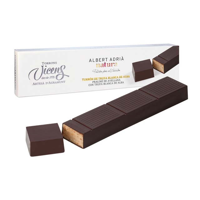 Turrón de trufa blanca de alba Albert Adrià Natura Torrons Vicens