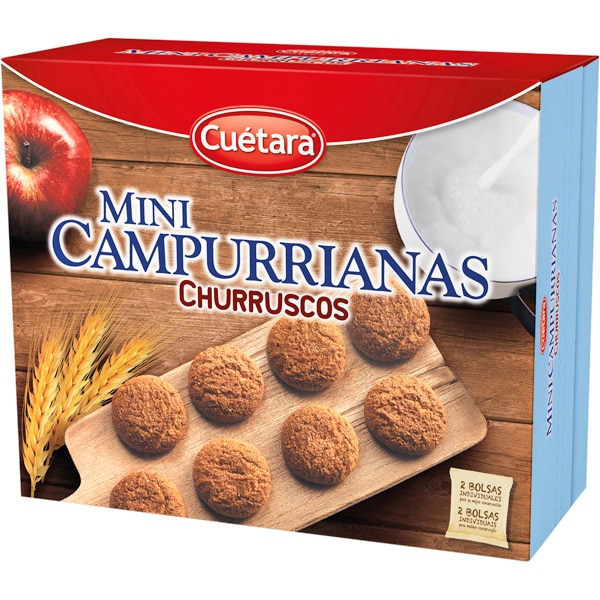 CUETARA CAMPURRIANAS Mini Churruscos galletas paquete 600 g 