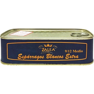 ZALEA gourmet espárragos blancos extra  IGP de Navarra medio 9-12 piezas lata 250 g