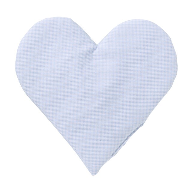 Cotton Juice Baby Home Sky Blue Gingham Heart Wall Decoration Cotton Juice Baby Home Sky Blue Gingham Heart Wall Decoration