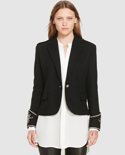 ralph lauren black blazer ladies