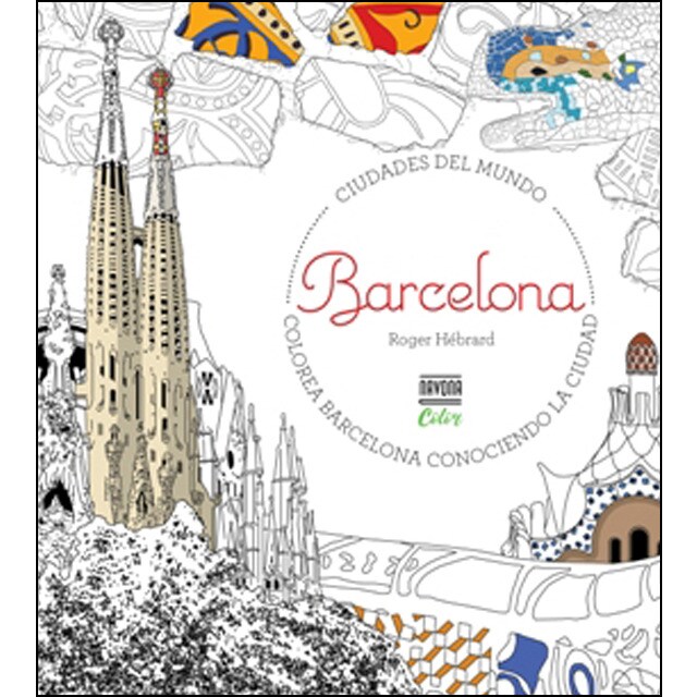 Colorea barcelona. Ciudades del mundo