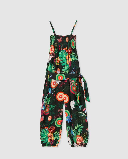 jungle print jumpsuit