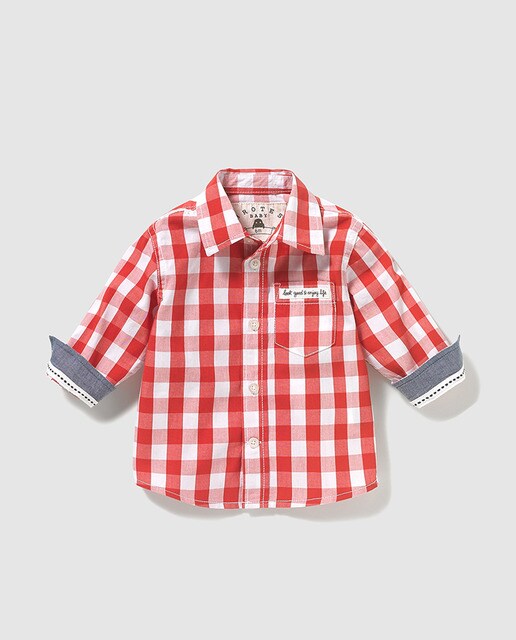 baby boy gingham shirt