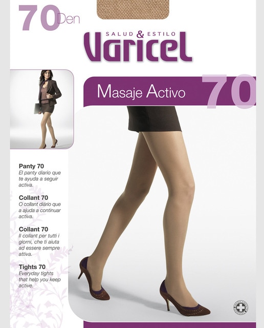 Panty de descanso médica de 70 deniers de mujer Varicel