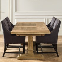 Mesa de comedor extensible de roble Vintage · Hogar · El Corte Inglés Mesa de comedor extensible de roble Vintage · Hogar · El Corte Inglés