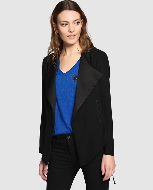 womens black dinner jacket