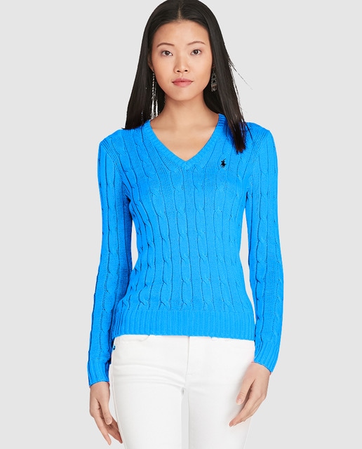 v neck cable knit sweater womens