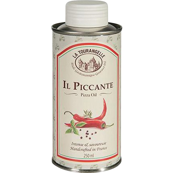condimento de aceite picante para pizza botella 250 ml
