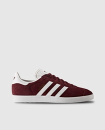 white leather gazelles womens