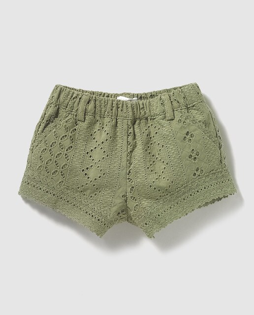 baby girl khaki shorts