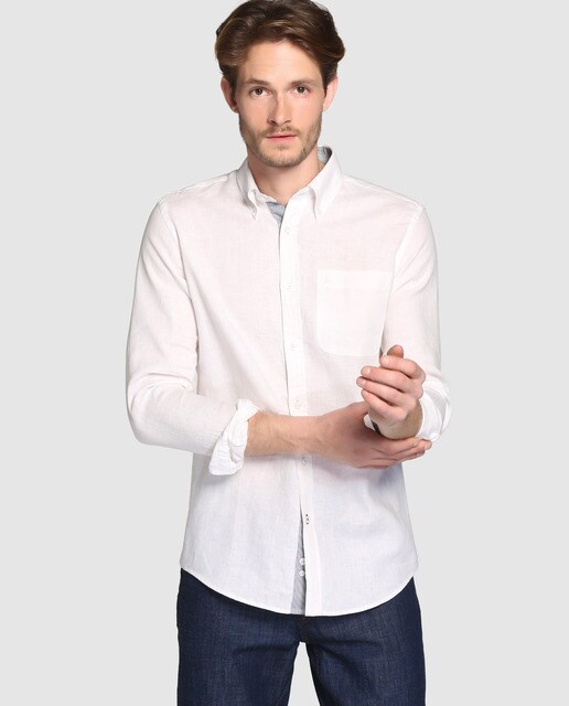 camisas blancas de lino