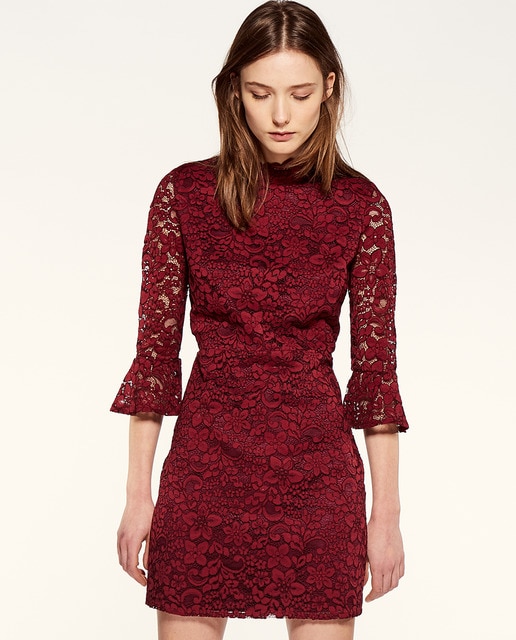 cherry lace dress