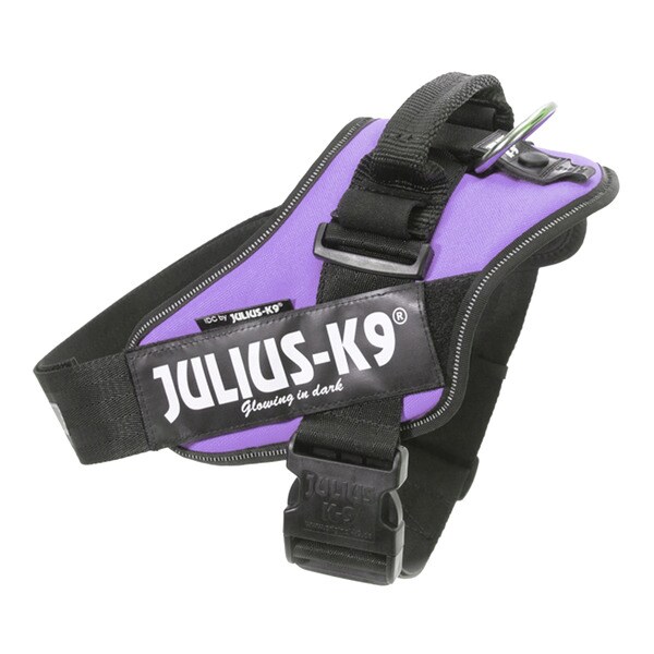 Purple coloured dog harness measuring 5876 cm for 1225 kg dogs 1 each