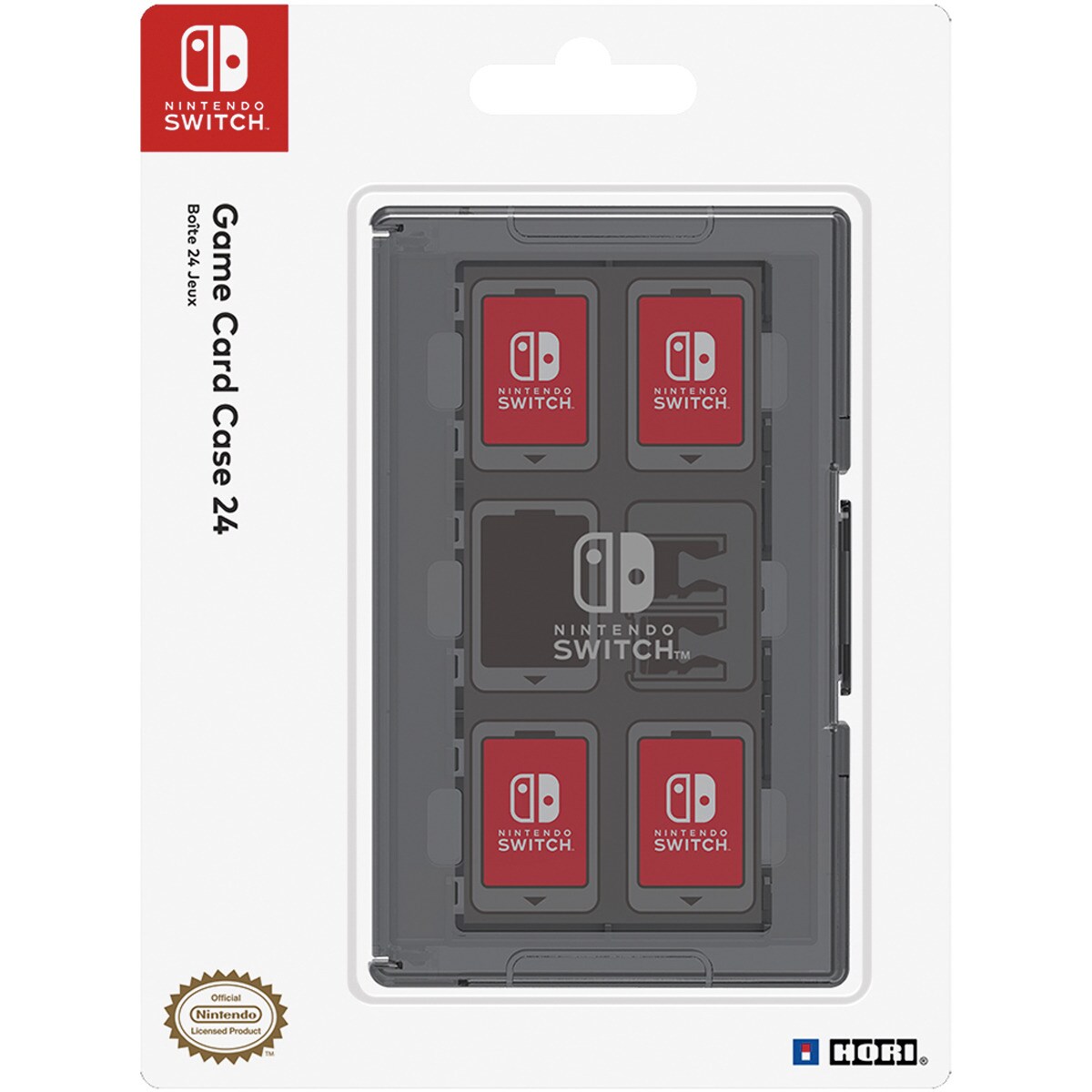 Hori Estuche De juegos negro nintendo switch accesorio nsw025u hasta 24 resistente golpes para licencia oficial caja tarjetas