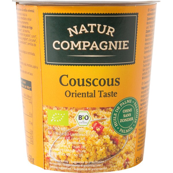 Buy Bio Organic Oriental Style Couscous Cup 68 G Natur Compagnie Supermercado El Corte Ingles