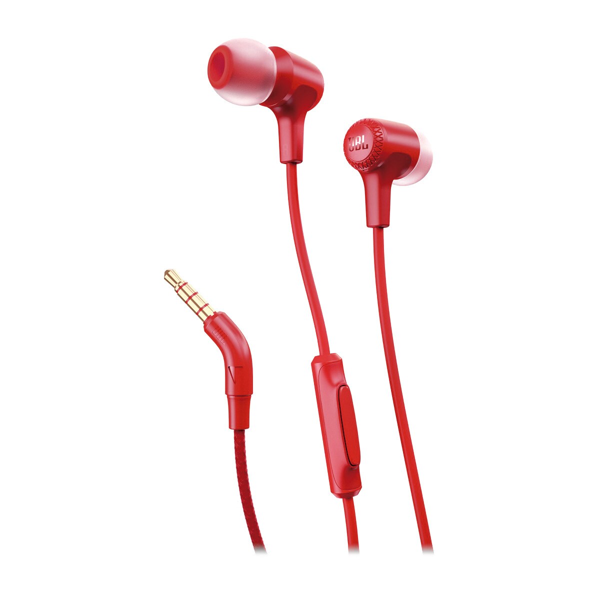 Auriculares de botón JBL E15 Rojo con micrófono