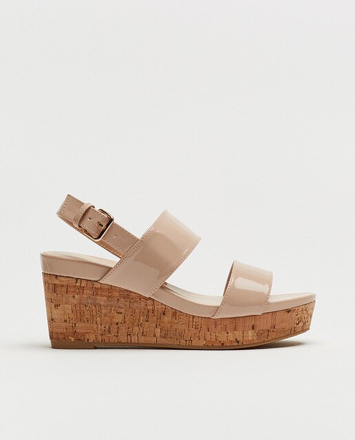 women's cork wedge sandals