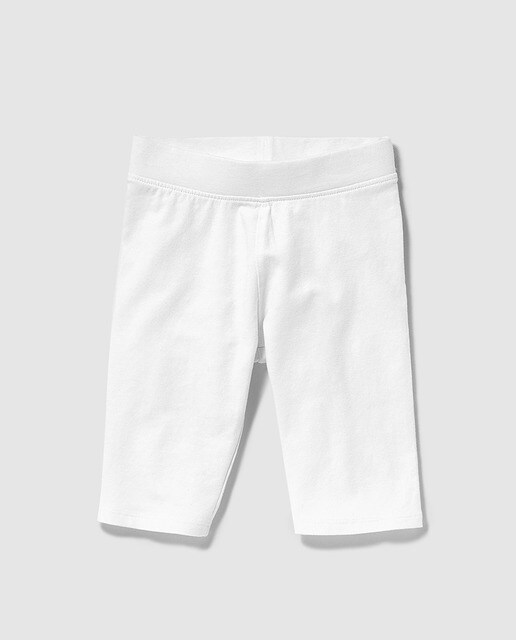 girls white cycling shorts