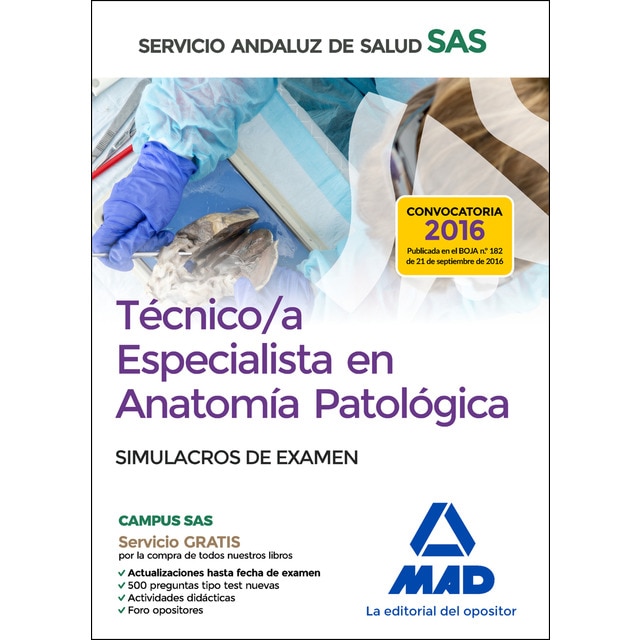 Técnico/a especialista en anatomía patológica del servicio andaluz de salud. Simulacros de examen.pdf