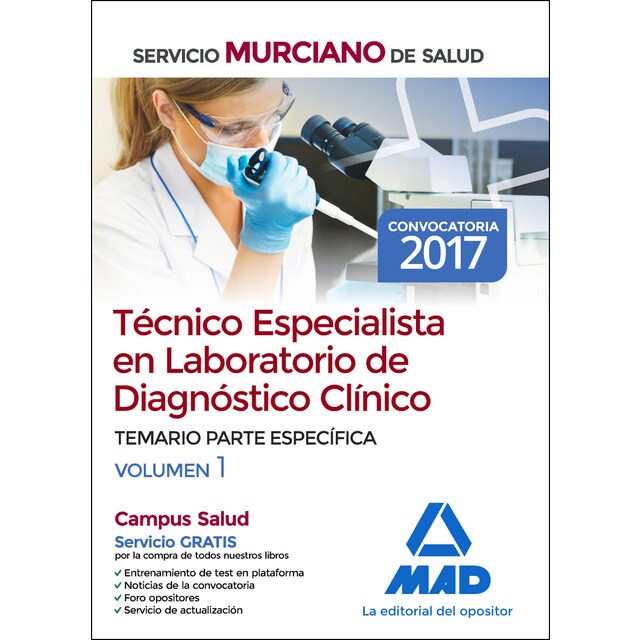 Técnico especialista en laboratorio de diagnóstico clínico del servicio murciano de salud. Temario parte específica volumen 1.pdf
