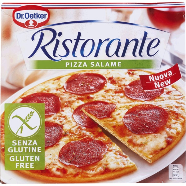 Comprar Pizza Salame sem Glúten embalagem 390 g · Dr. Oetker Ristorante