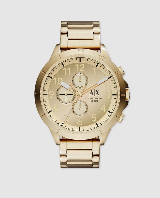 mens gold armani watch